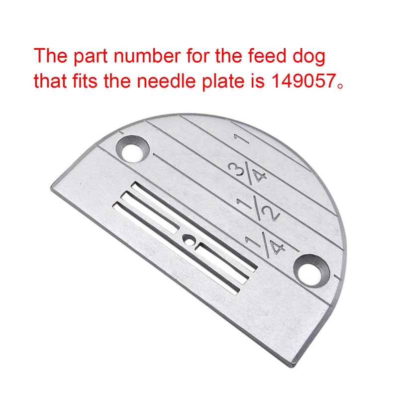 CKPSMS Brand - INDUSTRIAL SEWING MACHINE NEEDLE PLATE #147150LGW - LIGHT TO MEDIUM compatible with JUKI BROTHER 2 PCS - Image 2